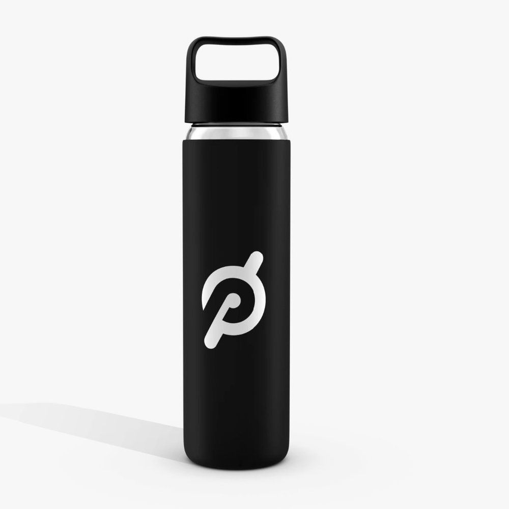 NIB Peloton non-slip 16 oz. glass bottle